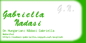 gabriella nadasi business card