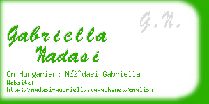 gabriella nadasi business card